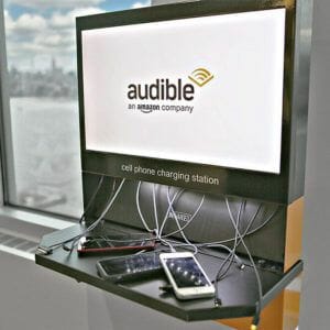 audible flex charging station video screen