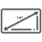 fourteen inch screen icon