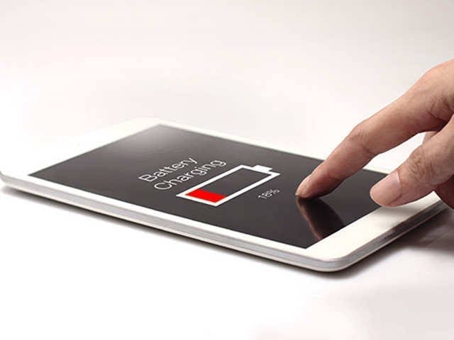 Low battery white smart phone charging status dead
