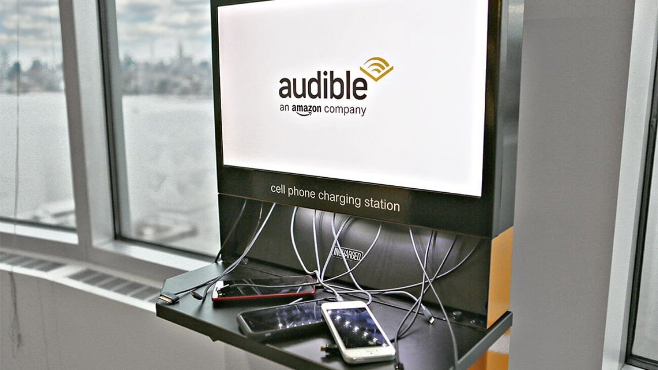 audible flex charging station video screen